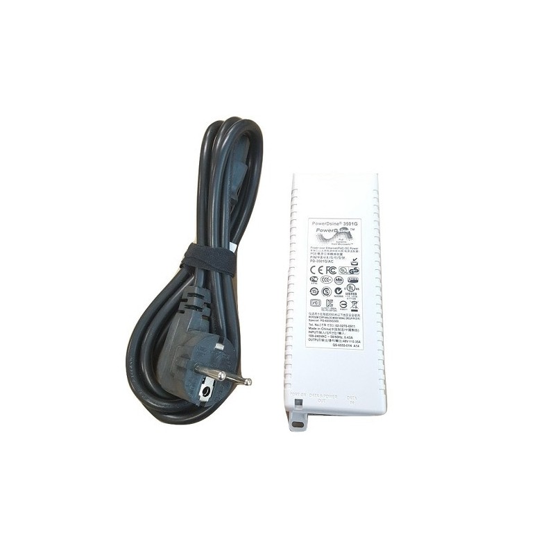 20W POE power injector with EU power cord for AP122,AP130,AP200 and AP500 series, Customer Kit