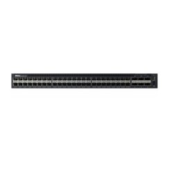 Dell Networking S4048-ON, 48x 10GbE SFP+ and 6x 40GbE QSFP+ ports, IO to PSU air, 1x AC PSUs, DNOS 1