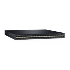 Dell Networking S4048-ON, 48x 10GbE SFP+ and 6x 40GbE QSFP+ ports, IO to PSU air, 1x AC PSUs, DNOS 1