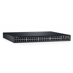 Dell Networking S3148, L3, 48x 1GbE, 2xCombo, 2x 10GbE SFP+ fixed ports, Stacking, IO to PSU airflow, 1x AC PSU