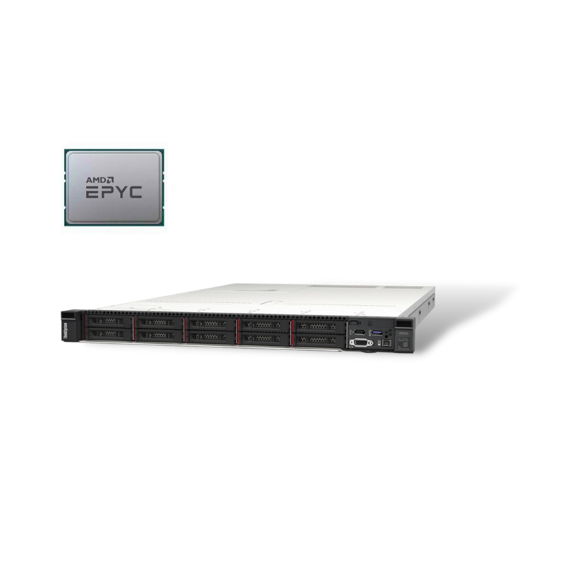 ThinkSystem SR645  1xAMD EPYC 7302 16C 155W 3.0GHz 155W  1x32GB 2Rx4  ThinkSystem Raid 940-8i 4GB Flash PCIe Gen4 12Gb Adapter  